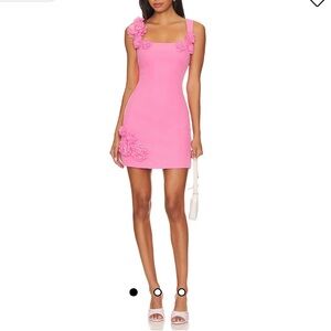 Elliatt Pink Floral Embellished Dress